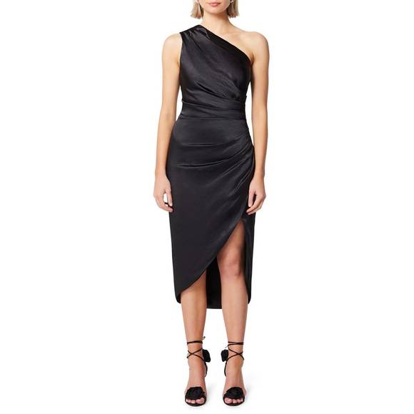 ELLIATT Dresses & Skirts - NEW ELLIATT cassini one-shoulder midi dress in black